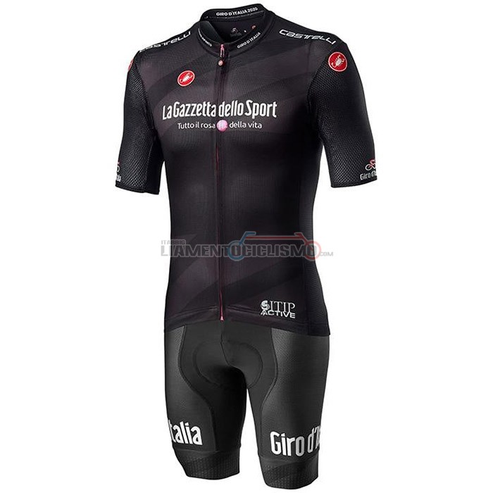 Abbigliamento Ciclismo Giro d'Italia Manica Corta 2020 Nero